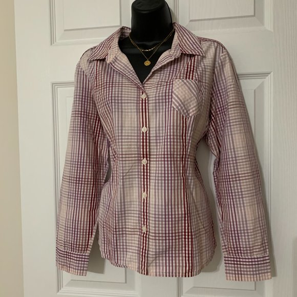 Women´s Sonoma Life + Style Pink Button Down Shirt - Picture 15 of 16